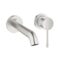 Immagine di Grohe Essence New Miscelatore per lavabo a 2 fori taglia S, finitura super steel 19408DC1