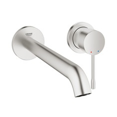 Immagine di Grohe Essence New Miscelatore per lavabo a 2 fori taglia M, finitura super steel 19967DC1