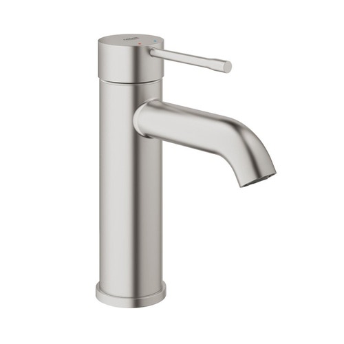Immagine di Grohe Essence New Miscelatore monocomando per lavabo taglia S, finitura super steel, dischi ceramici da 28 mm 23590DC1