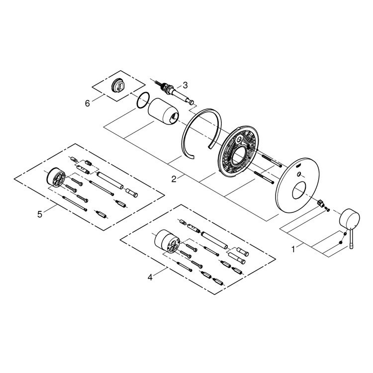Immagine di Grohe Essence New Miscelatore monocomando per vesca/doccia, finitura super steel 19285DC1
