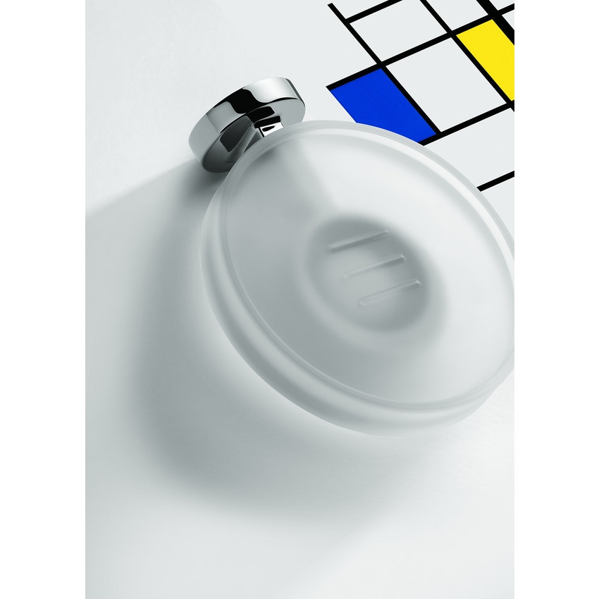 Immagine di Colombo Design NORDIC porta sapone, finitura cromo  B52010CR-VAN