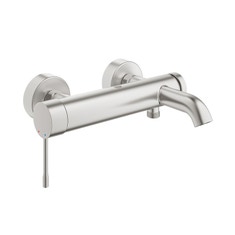 Immagine di Grohe Essence New Miscelatore monocomando per vasca/doccia, finitura super steel, dischi ceramici da 35 mm 33624DC1
