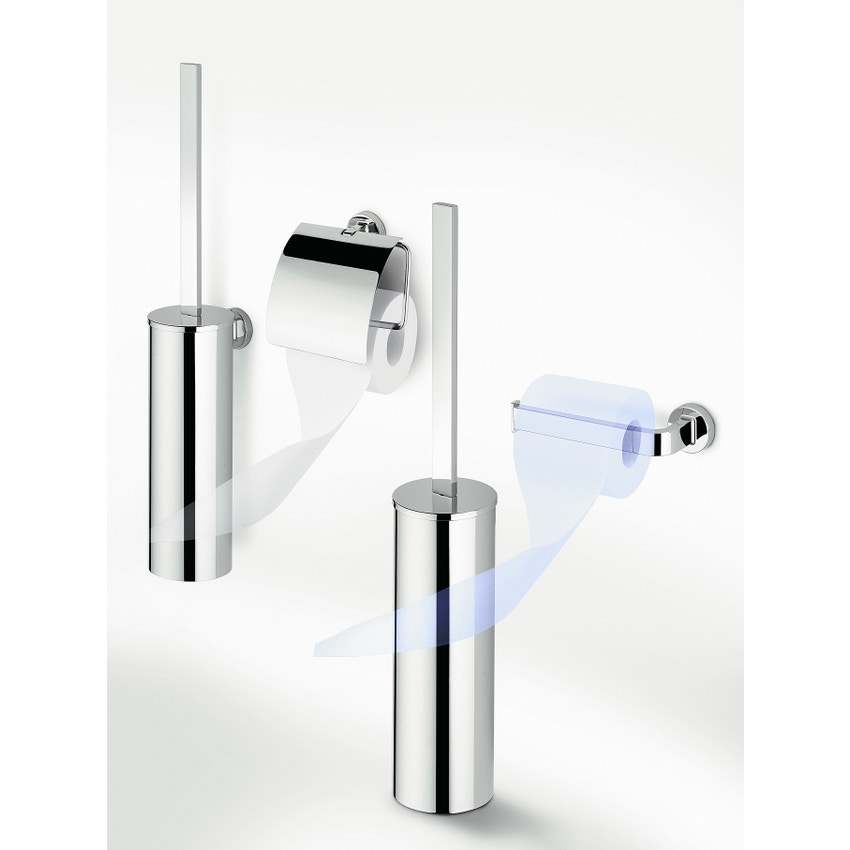 Immagine di Colombo Design NORDIC porta scopino d'appoggio, finitura cromo  B52060CR