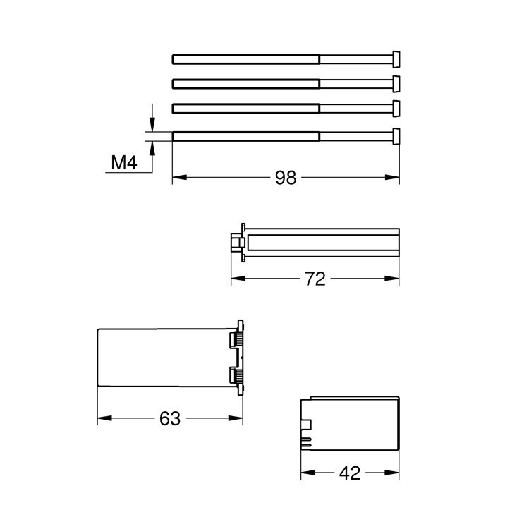 Immagine di Grohe RAPIDO SmartBox Prolunga 14048000