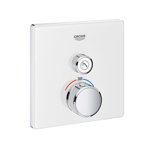 Immagine di Grohe GROHTHERM SMARTCONTROL miscelatore termostatico a 1 via, colore bianco finitura lucido 29153LS0