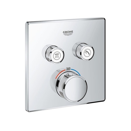 Immagine di Grohe GROHTHERM SMARTCONTROL miscelatore termostatico a 2 vie, finitura cromo 29124000