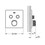 Immagine di Grohe GROHTHERM SMARTCONTROL miscelatore termostatico a 2 vie, finitura cromo 29124000