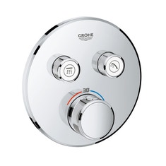 Immagine di Grohe GROHTHERM SMARTCONTROL miscelatore termostatico a 2 vie, diametro 15,8 cm, finitura cromo 29119000