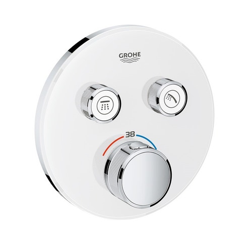 Immagine di Grohe GROHTHERM SMARTCONTROL miscelatore termostatico a 2 vie, colore bianco finitura lucido 29151LS0