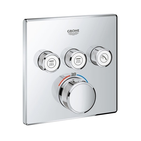 Immagine di Grohe GROHTHERM SMARTCONTROL miscelatore termostatico a 3 vie, finiture cromo 29126000