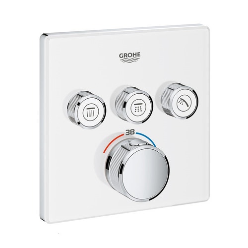 Immagine di Grohe GROHTHERM SMARTCONTROL miscelatore termostatico a 3 vie, colore bianco finitura lucido 29157LS0