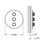 Immagine di Grohe GROHTHERM SMARTCONTROL parte esterna per rubinetto da incasso triplo, colore bianco finitura lucido 29152LS0