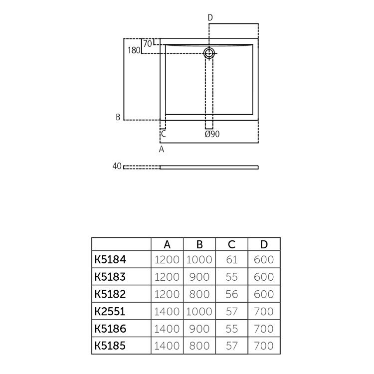 Immagine di Ideal Standard ULTRA FLAT piatto doccia rettangolare in acrilico 120 x 100 cm, bianco K518401