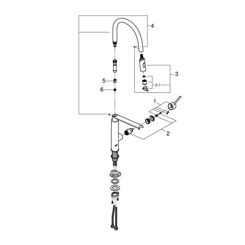 GROHE - Miscelatore Lavello Grohe Concetto 31491000 Cromo - ePrice