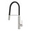 Immagine di Grohe CONCETTO miscelatore monocomando per lavello, con flessibile elastico e bocca girevole, finitura super steel 31491DC0