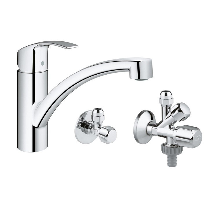 Prezzo Rubinetto Grohe Eurosmart.Grohe 31478000 Eurosmart New Miscelatore Monocomando Per Lavello Con Rubinetto A Squadra Da 1 2 Finitura Cromo Prezzi E Offerte Su Tavolla Com