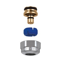 Immagine di Caleffi DARCAL - Raccordo a diametro autoadattabile, Ø interno 9,5÷10 - Ø esterno 12÷14 per tubi in plastica, semplice e multistrato 23 p.1,5 681001