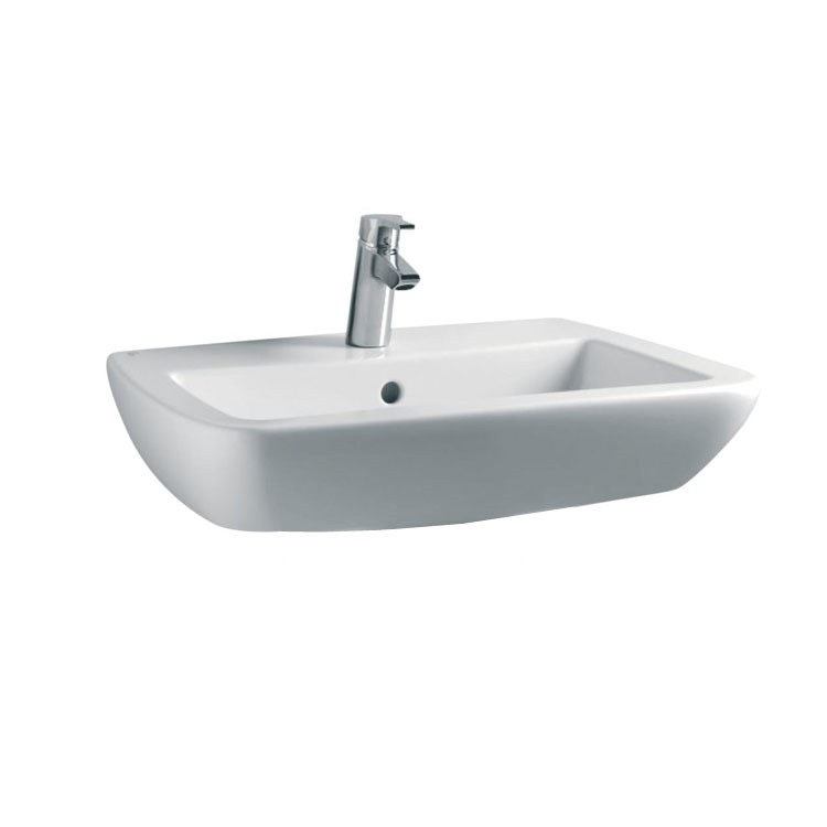 Ceramiche Ideal Standard Prezzi.Ideal Standard T015401 21 Lavabo 68 X 52 Cm Con Foro Centrale Rubinetteria E Laterali Diaframmati Con Troppopieno Bianco Prezzi E Offerte Su Tavolla Com