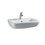 Immagine di Ideal Standard 21 lavabo 60 x 52 cm con foro centrale rubinetteria e laterali diaframmati con troppopieno, bianco T015301