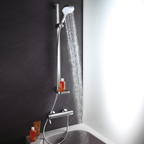 Immagine di Ideal Standard MELANGE miscelatore monocomando esterno per doccia, finitura cromo A4269AA