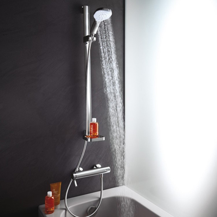 Immagine di Ideal Standard MELANGE miscelatore monocomando esterno per doccia, finitura cromo A4269AA