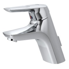 Immagine di Ideal Standard CERAMIX BLUE miscelatore monocomando per lavabo con tubi rigidi, con piletta in metallo, finitura cromo A5653AA