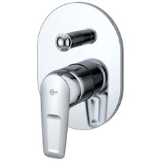 Immagine di Ideal Standard Ceramix Blu Parte esterna miscelatore ad incasso per vasca/doccia A5662AA