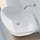 Flaminia NUDA 85 lavabo 86 cm sospeso o appoggio senza troppopieno, colore bianco finitura lucido 5080