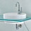 Immagine di Flaminia TWIN SET 52 lavabo 52 cm da incasso, monoforo, con troppopieno, colore bianco finitura lucido 5055