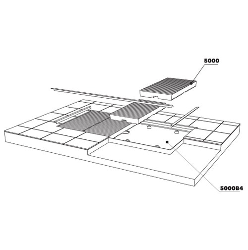 Immagine di Flaminia TATAMI contenitore in polistirene ad alta densità per 4 moduli 5000B4