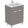 Ceramica Dolomite GEMMA 2 mobile a terra da 60 cm con piedini e con lavabo incluso, rovere grigio J5271SG