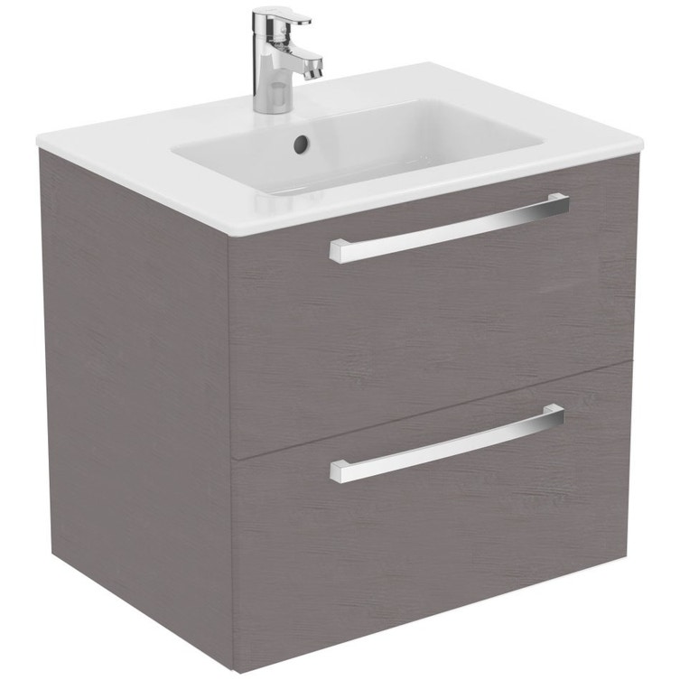 Ceramica Dolomite Ideal Standard.Ceramica Dolomite J5272sg Gemma 2 Mobile Sospeso Da 60 Cm Con Lavabo Incluso Rovere Grigio Prezzi E Offerte Su Tavolla Com