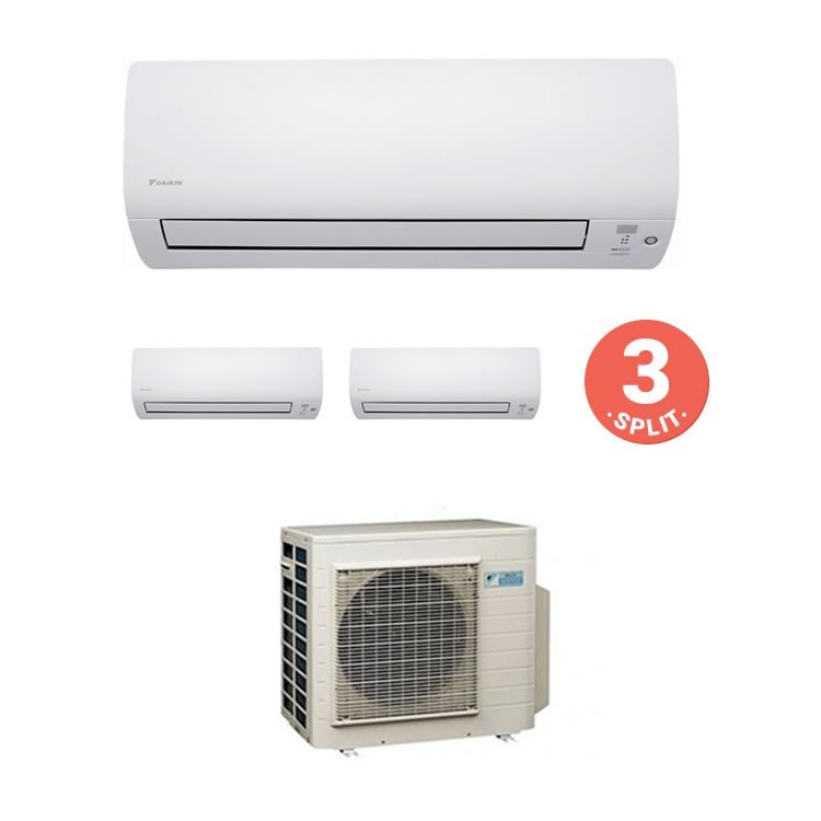 Immagine di Daikin K/G Climatizzatore trial split inverter | unità esterna 4 kW unità interne 5000+5000+5000 BTU 3MXS40K+3xCTXS15K
