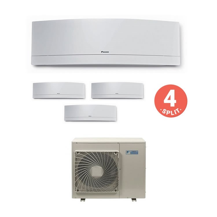 Immagine di Daikin EMURA Climatizzatore multisplit 7000 + 7000 + 7000 + 7000 BTU Inverter A+++ Wi-Fi 5MXS90E-4-FTXG20LW