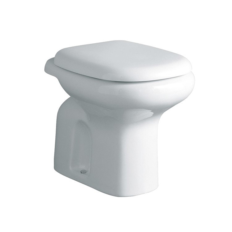 Immagine di Ideal Standard Tesi Classic Vaso scarico a pavimento, flussometro, cassetta alta, bianco T303661