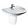 Ideal Standard Tesi Classic Lavabo 650x545 mm  con ampio bacino e comodo piano portaoggetti, bianco T090261