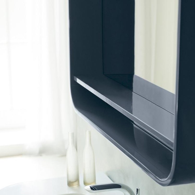 Immagine di Ideal Standard DEA Specchio con mensola  600x650x150 mm, Finitura Grigio cenere laccato lucido T7861S2