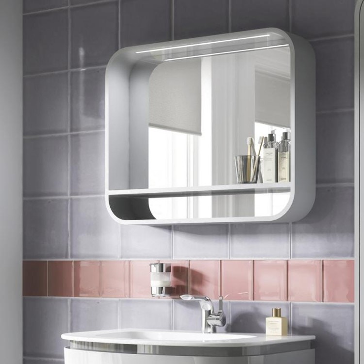 Immagine di Ideal Standard DEA Specchio con mensola 800x650x150 mm, Finitura Bianco laccato lucido T7862WG