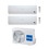 Immagine di Haier BREZZA Climatizzatore dual split inverter | unità esterna 4 kW unità interne 9000+9000 BTU 2U14CS4ERA+2xAS09BS4HRA