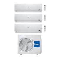 Immagine di Haier BREZZA Climatizzatore trial split inverter | unità esterna 5.5 kW unità interne 7000+7000+9000 BTU 3U19FS1ERA(N)+2xAS07BS4HRA+AS09BS4HRA