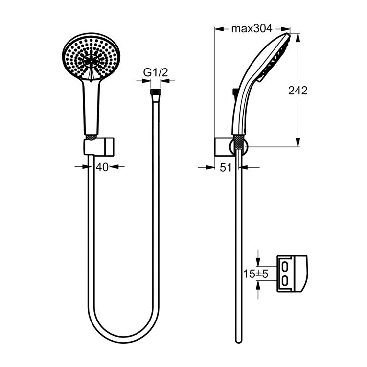 IDEAL STANDARD - Colonna Doccia Serie Idealrain Duo Cromata - ePRICE