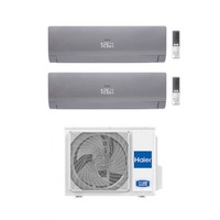 Immagine di Haier NEBULA GREEN Climatizzatore dual split inverter, grigio | unità esterna 4 kW unità interne 7000+9000 BTU 2U40S2SM1FA+AS20S2SN3FA+AS25S2SN3FA