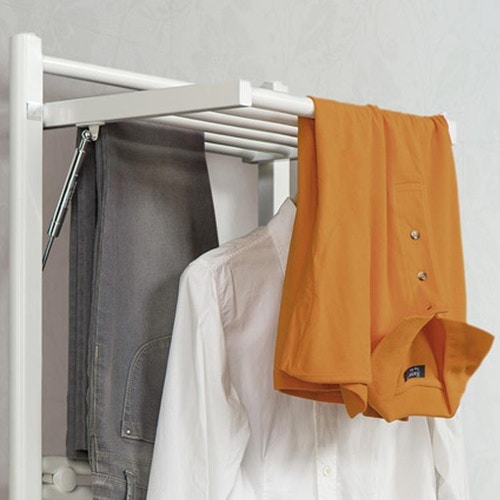 Immagine di Deltacalor Dryer Misto Scaldasalviette stendino bianco h. 1470 mm SEOLDM120050TB