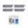 Haier NEBULA GREEN Climatizzatore quadri split inverter, grigio | unità esterna 7 kW unità interne 7000+9000+9000+12000 BTU 4U70S2SH1FA+AS20S2SN3FA+2xAS25S2SN3FA+AS35S2SN3FA