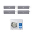 Immagine di Haier NEBULA GREEN Climatizzatore quadri split inverter, grigio | unità esterna 8.5 kW unità interne 7000+7000+7000+18000 BTU 4U85S2SH1FA+3xAS20S2SN3FA+AS50S2SN3FA