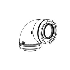 Immagine di Beretta Kit curva 90° ribassata partenza caldaia Ø 60/100 20129172