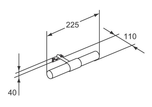 Immagine di Ceramica Dolomite Gemma 2 lampada orizzontale J5278AA
