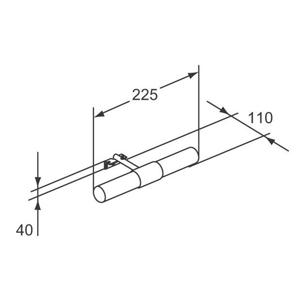 Immagine di Ceramica Dolomite Gemma 2 lampada orizzontale J5278AA