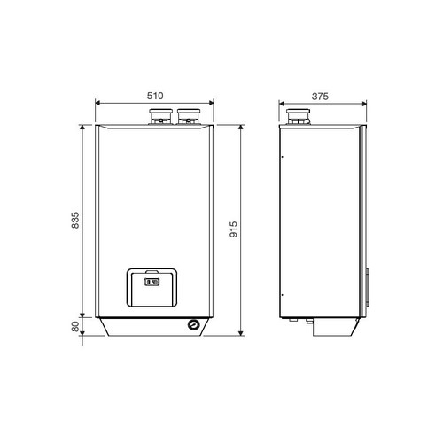 Immagine di Beretta POWER X 50 Caldaia murale alta potenza a condensazione, premiscelata da interno SOLO riscaldamento 20114814