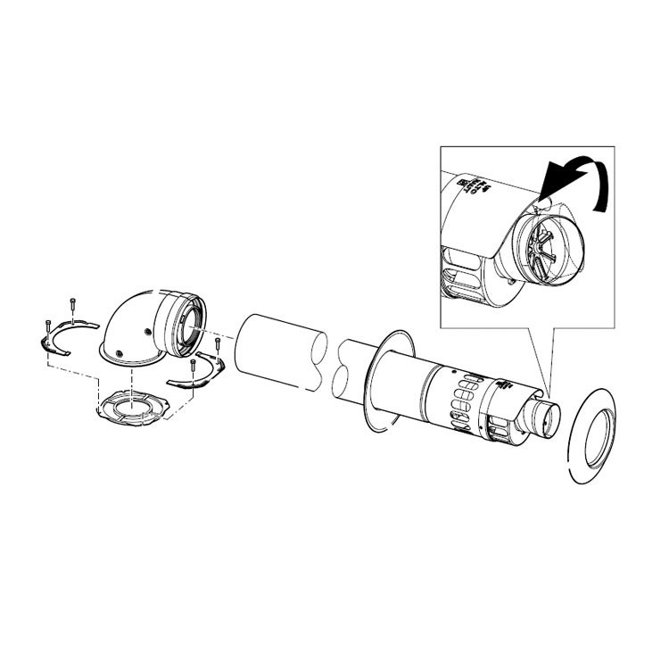 Immagine di Immergas Kit terminale orientabile Ø 60/100 3.027408